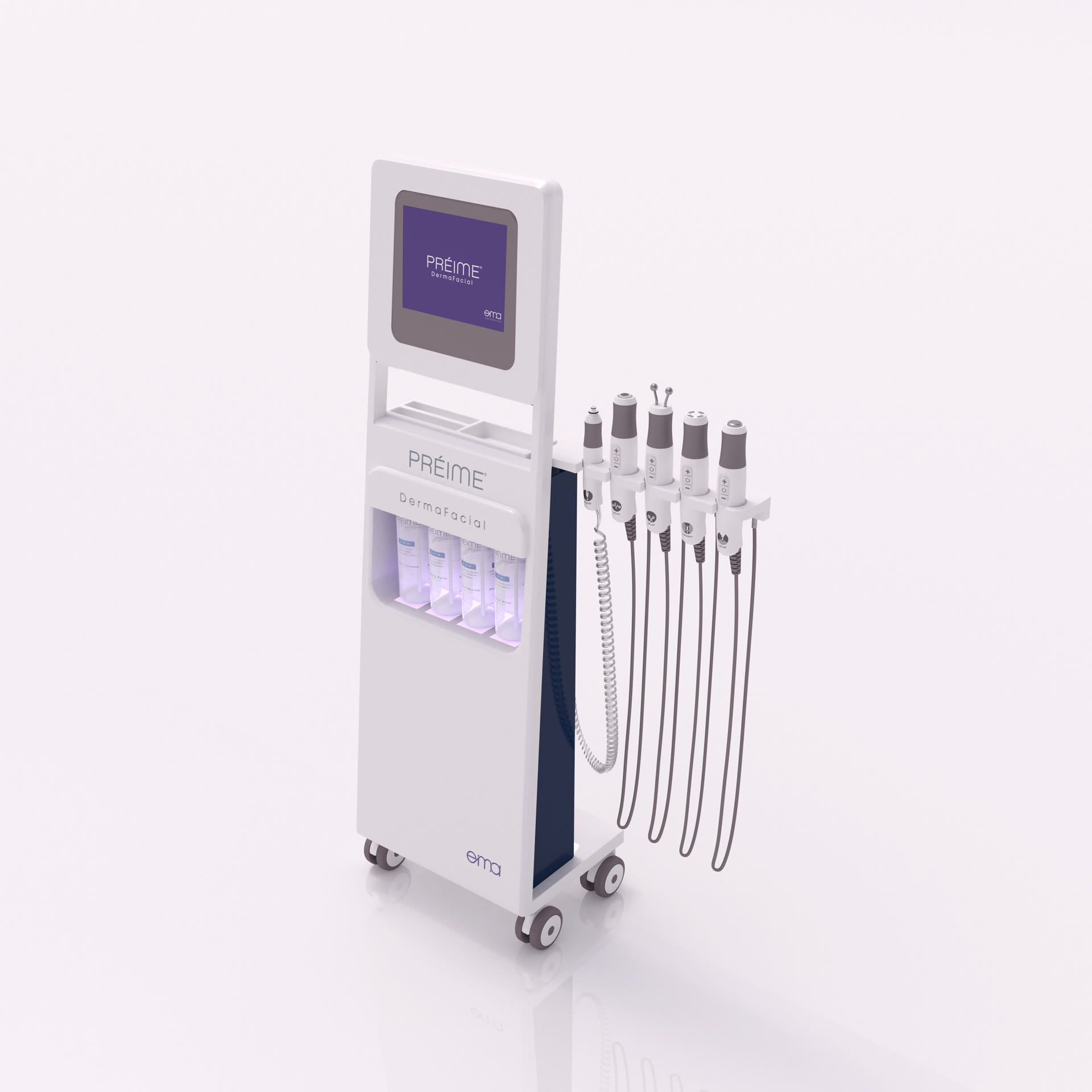 Préime DermaFacial Gerät mit fünf Handstücken